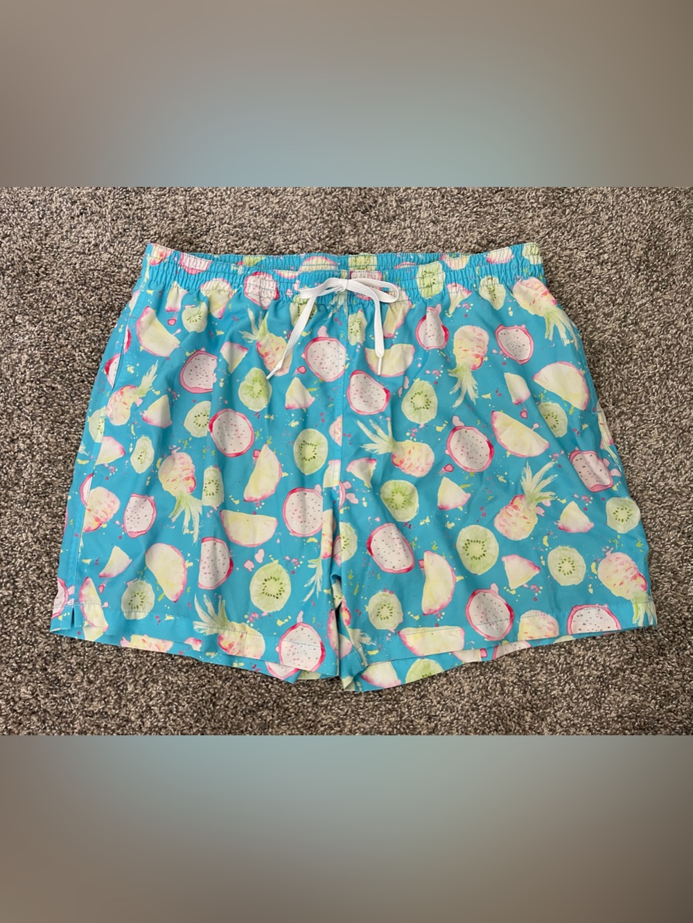 Men’s Chubbies “The Snack Bars” Tropical Fruit 5.5" Swim Trunks Shorts Size 2XL